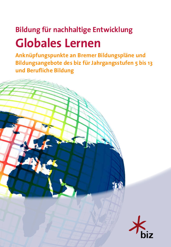 Cover der Broschüre "Globales Lernen"