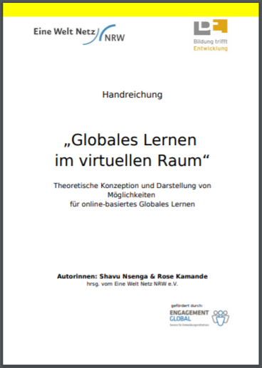 Cover vom Magazin "Globales Lernen im virtuellen Raum"