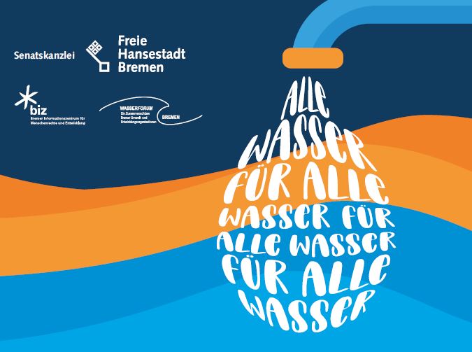 Plakat zur Wanderaustellung "Wasser für alle"