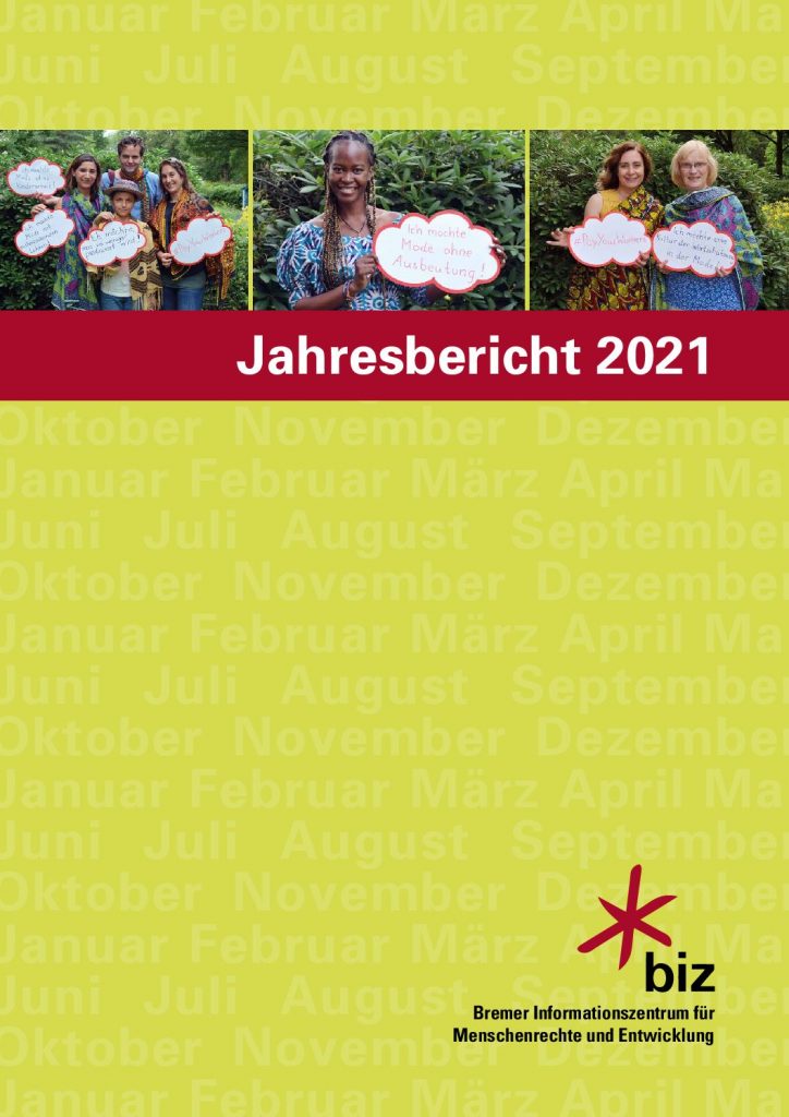 Cover vom Jahresbericht 2021