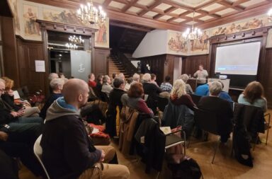 Vortrag mit Publikum im Forum Kirche.