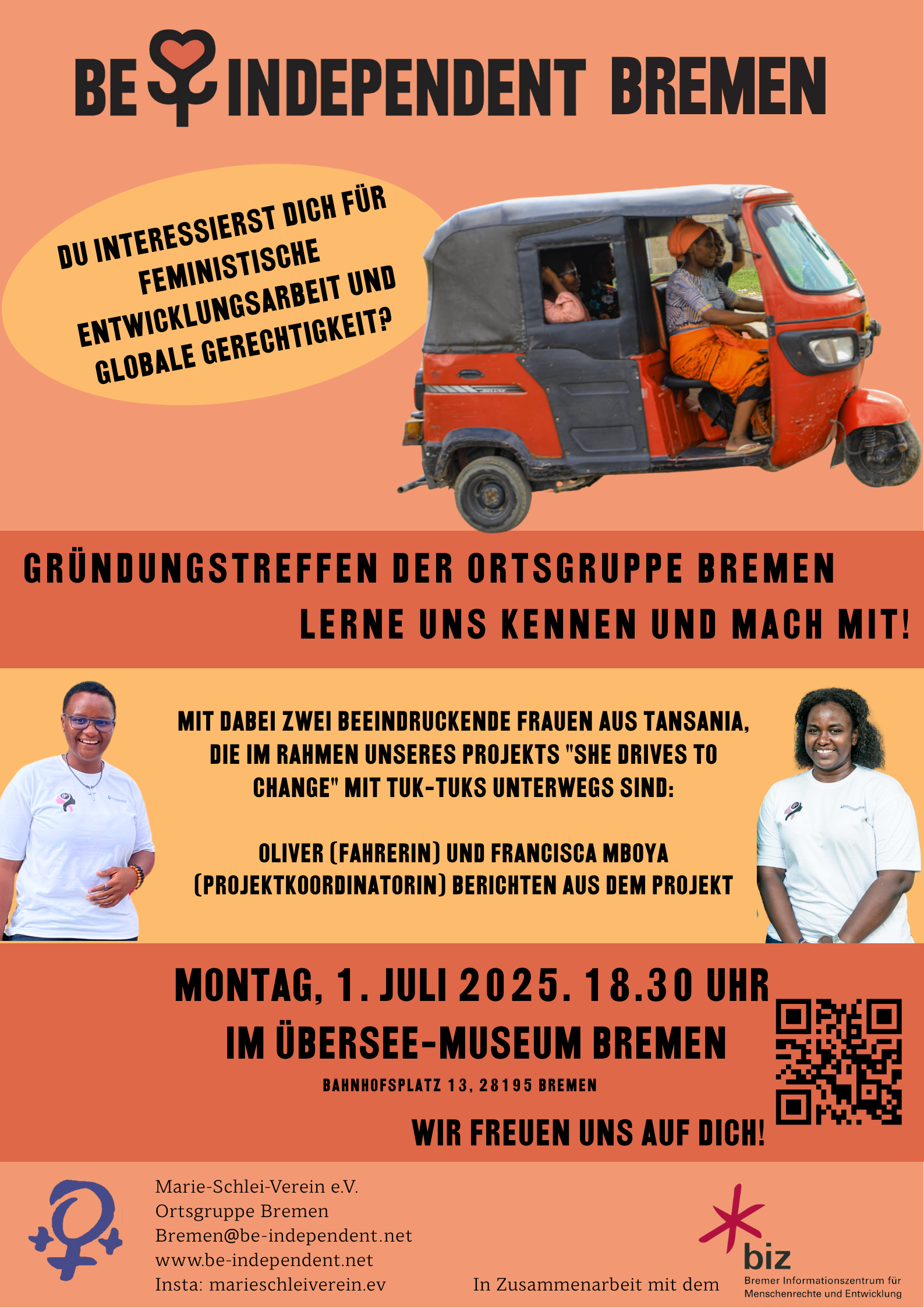 Gründungstreffen der Ortsgruppe Bremen von Be Independent