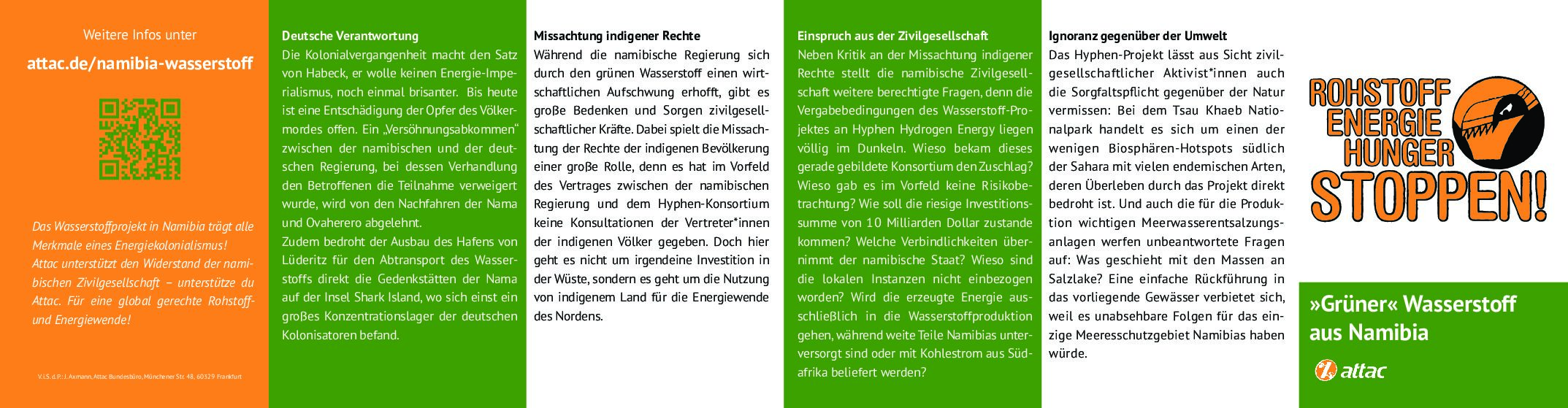 Grüner Wasserstoff aus Namibia - ein neues Kapitel deutscher Kolonialgeschichte?